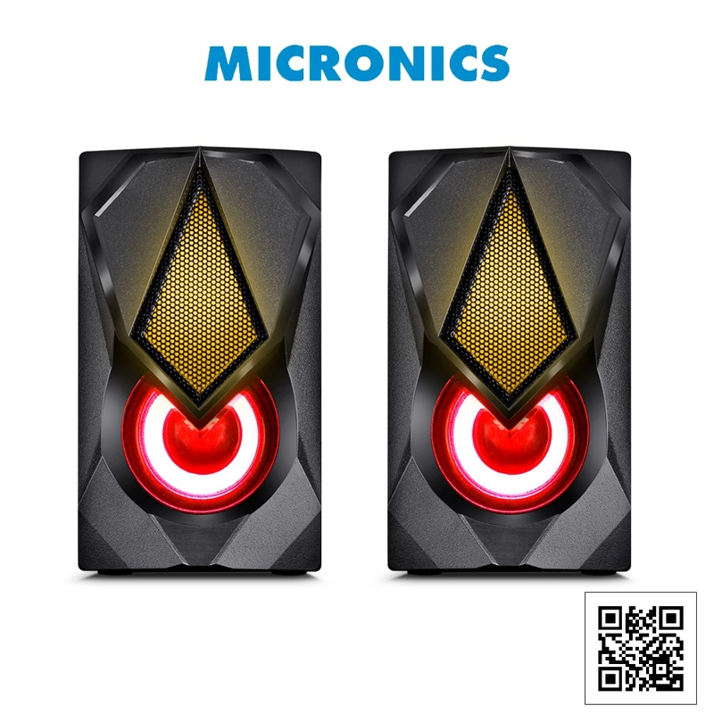 PARLANTE ALÁMBRICO LED NEGRO MICRONICS CORSAIR MIC S309-9 - 3