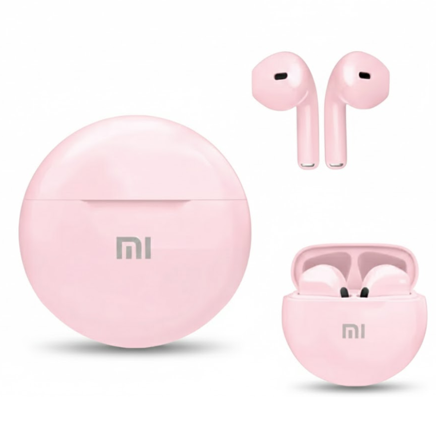AURICULARES INALÁMBRICOS BLUETOOTH TWS MODELO PRO 6 PINK - 1