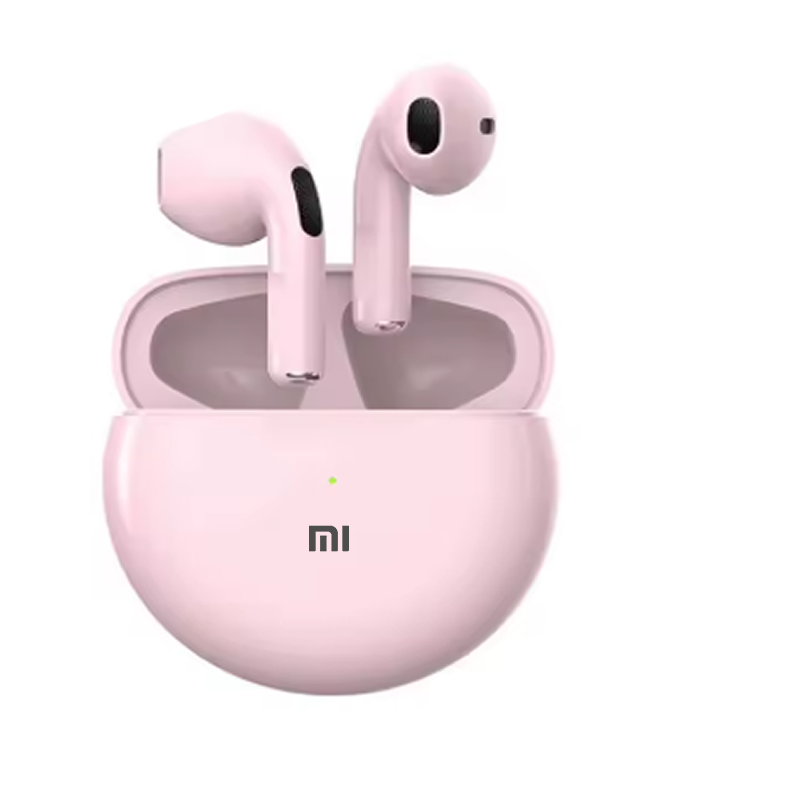 AURICULARES INALÁMBRICOS BLUETOOTH TWS MODELO PRO 6 PINK - 6