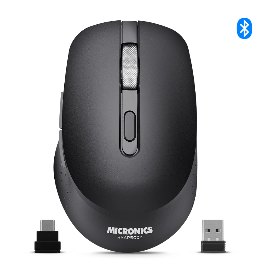 MOUSE INALAMBRICO BLUETOOTH RHAPSODY MIC M704-3M NEGRO - 1