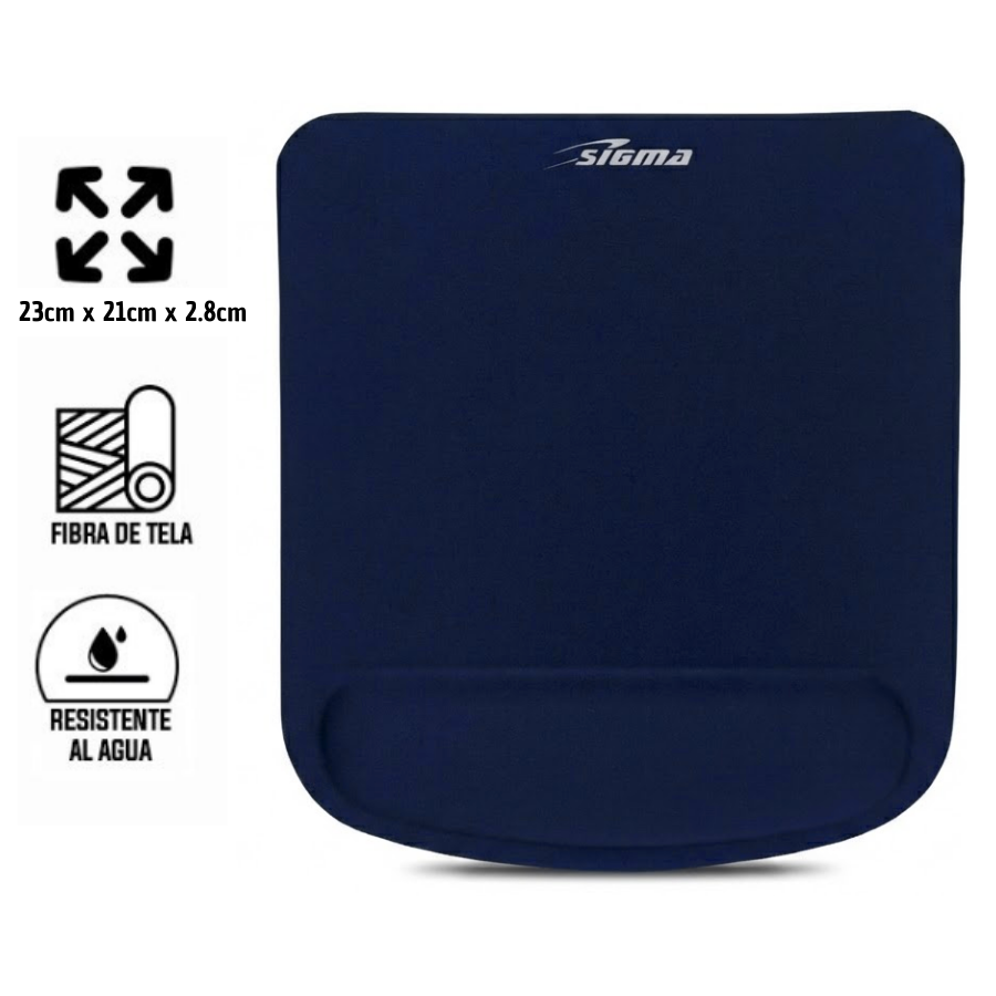 PAD MOUSE MUÑEQUERA  SQUARE SIGMA SQUARE - SIG X6  BLUE - 2
