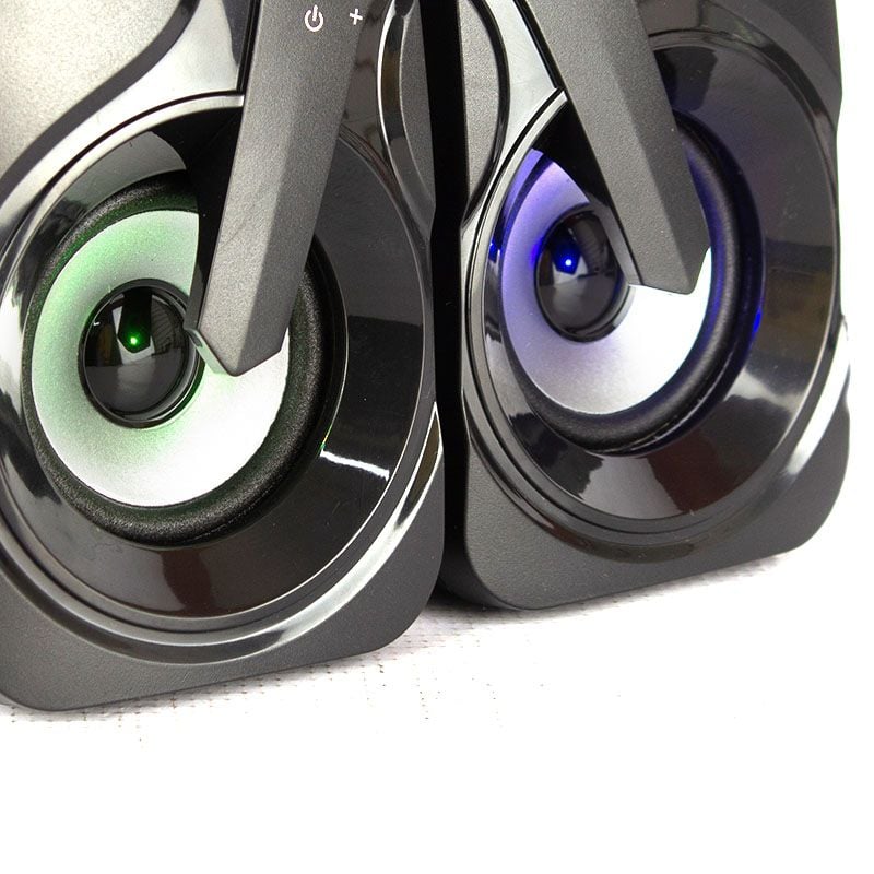 PARLANTE USB GAMER HALION HA-S260 RGB BIG BLACK - 4