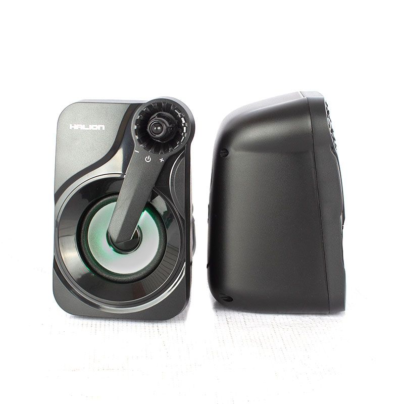 PARLANTE USB GAMER HALION HA-S260 RGB BIG BLACK - 6
