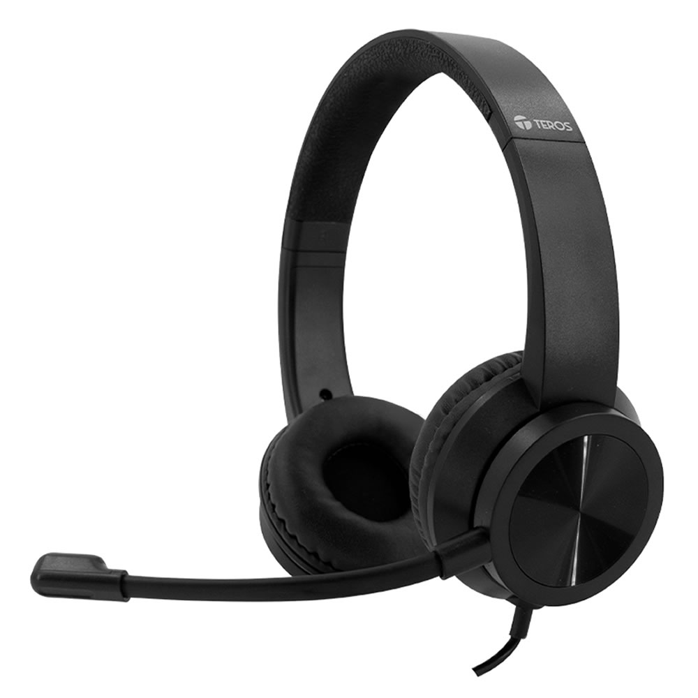 AUDÍFONO TEROS TE-8037N (HEADSET), COLOR NEGRO - 1