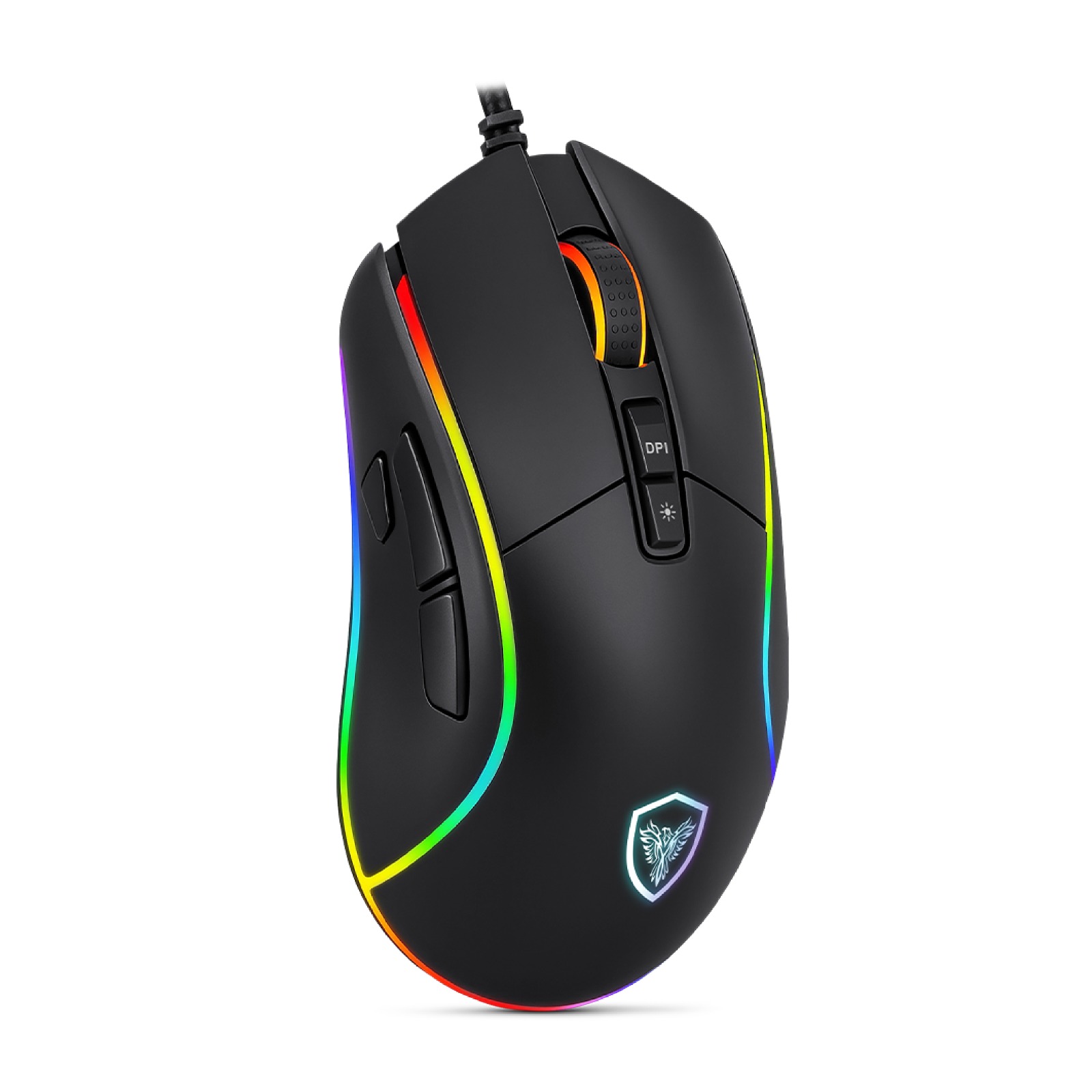 MOUSE GAMER LEGEND 8 MIC M803-8 USB LEDS 6B 12800PI - 2
