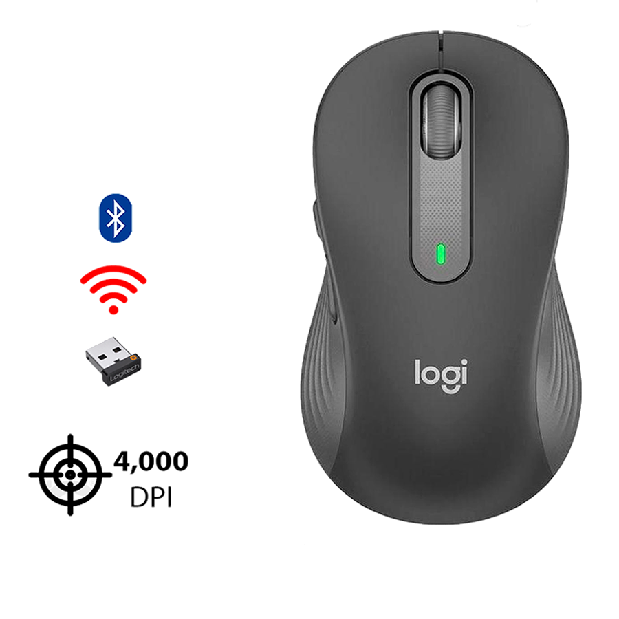MOUSE INALÁMBRICO LOGITECH SIGNATURE M650 SILENT BLUETOOTH BLACK - 2