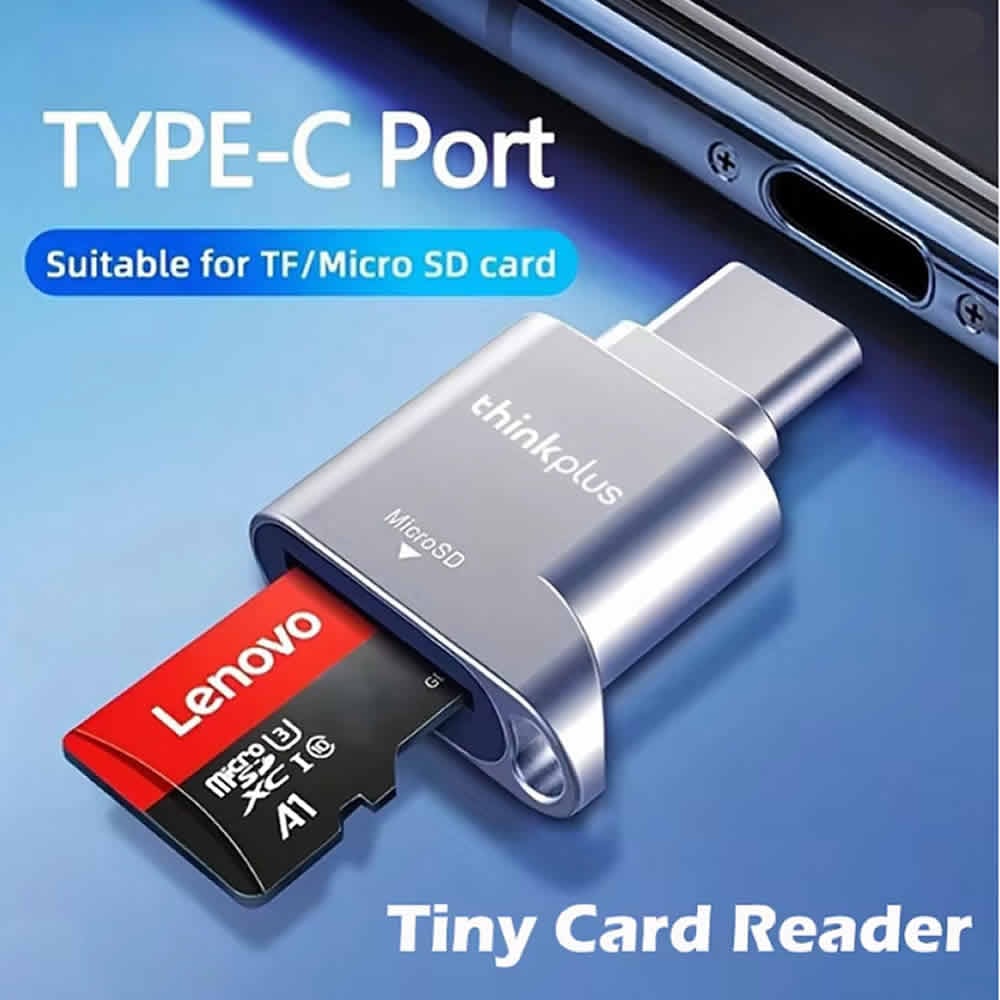 LECTOR DE TARJETAS MICRO SD USB C TIPO C LENOVO THINKPLUS - 1