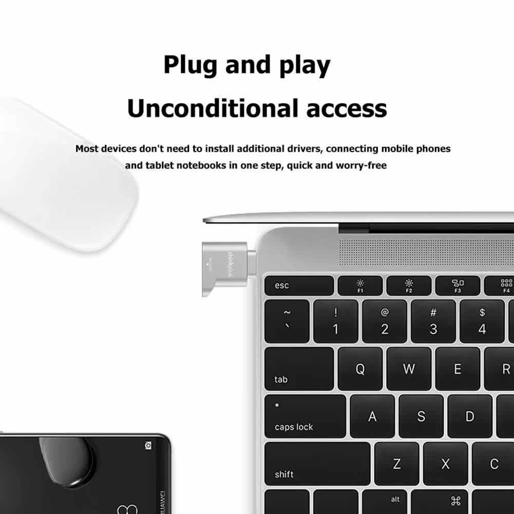 LECTOR DE TARJETAS MICRO SD USB C TIPO C LENOVO THINKPLUS - 6