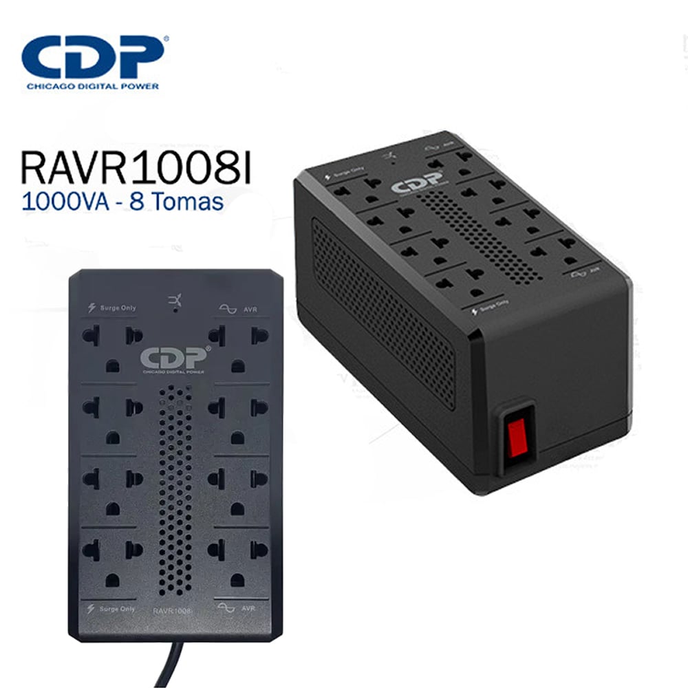 ESTABILIZADOR CDP RAVR1008I 900VA/450W 8 SALIDAS - 3