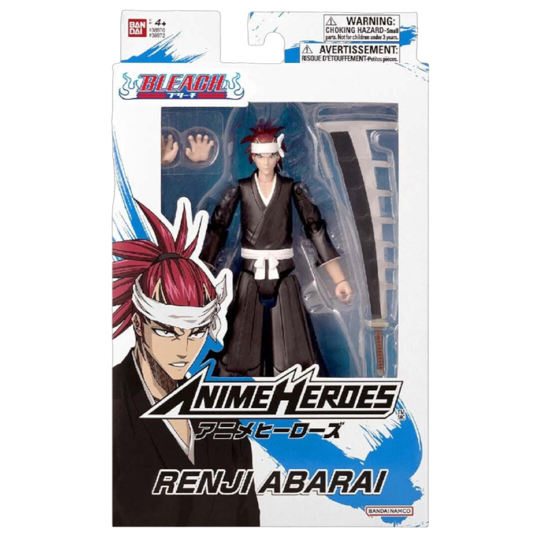 FIGURA DE ACCIÓN BANDAI ANIME HEROES RENJI ABARAI BLEACH - 4