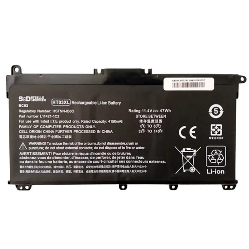 BATERÍA PARA HP 15-CS 15-CW 15-DA 15-DB 15S-FQ HT03XL HTO3XL - 2