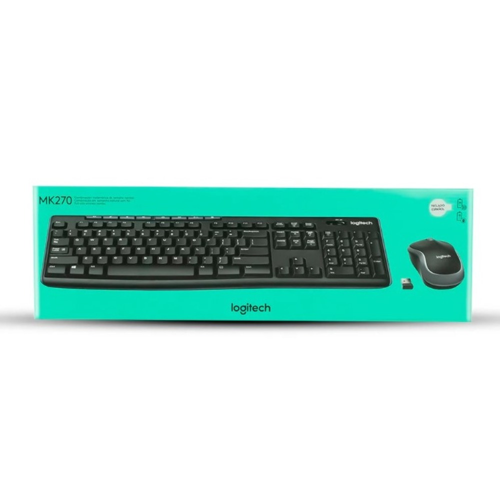 COMBO LOGITECH MK270 TECLADO Y MOUSE INALÁMBRICOS USB PARA PC - 2