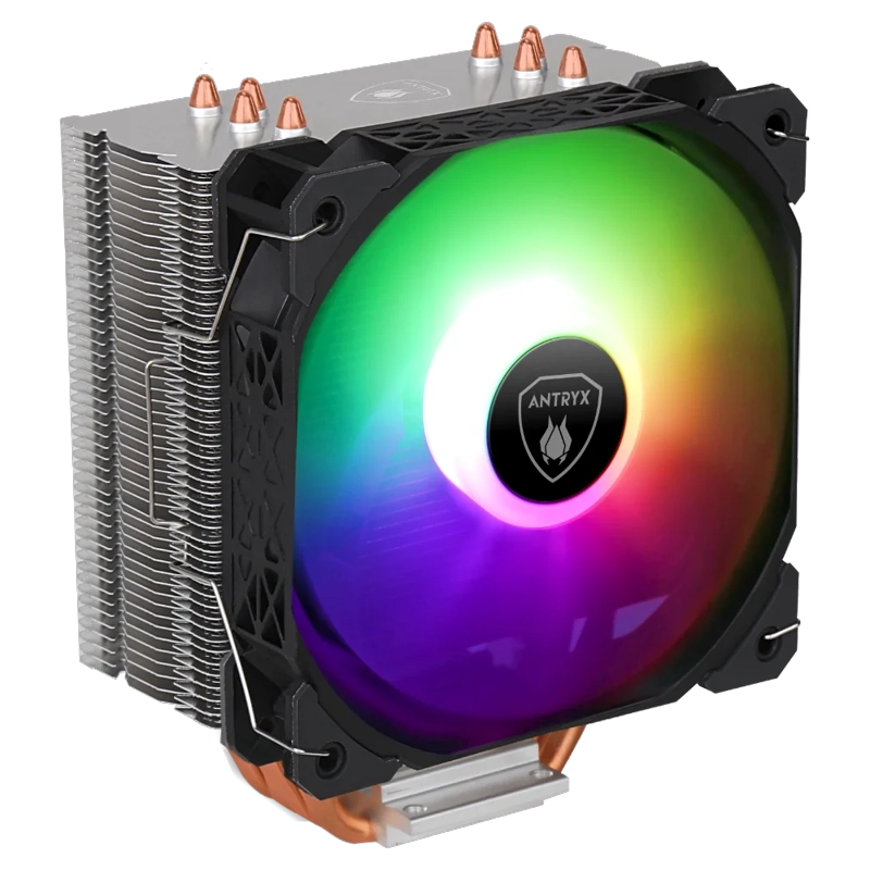 COOLER PROCESADOR ANTRYX MIRAGE 410 ARGB NEGRO COMPATIBLE INTEL/AMD - 1