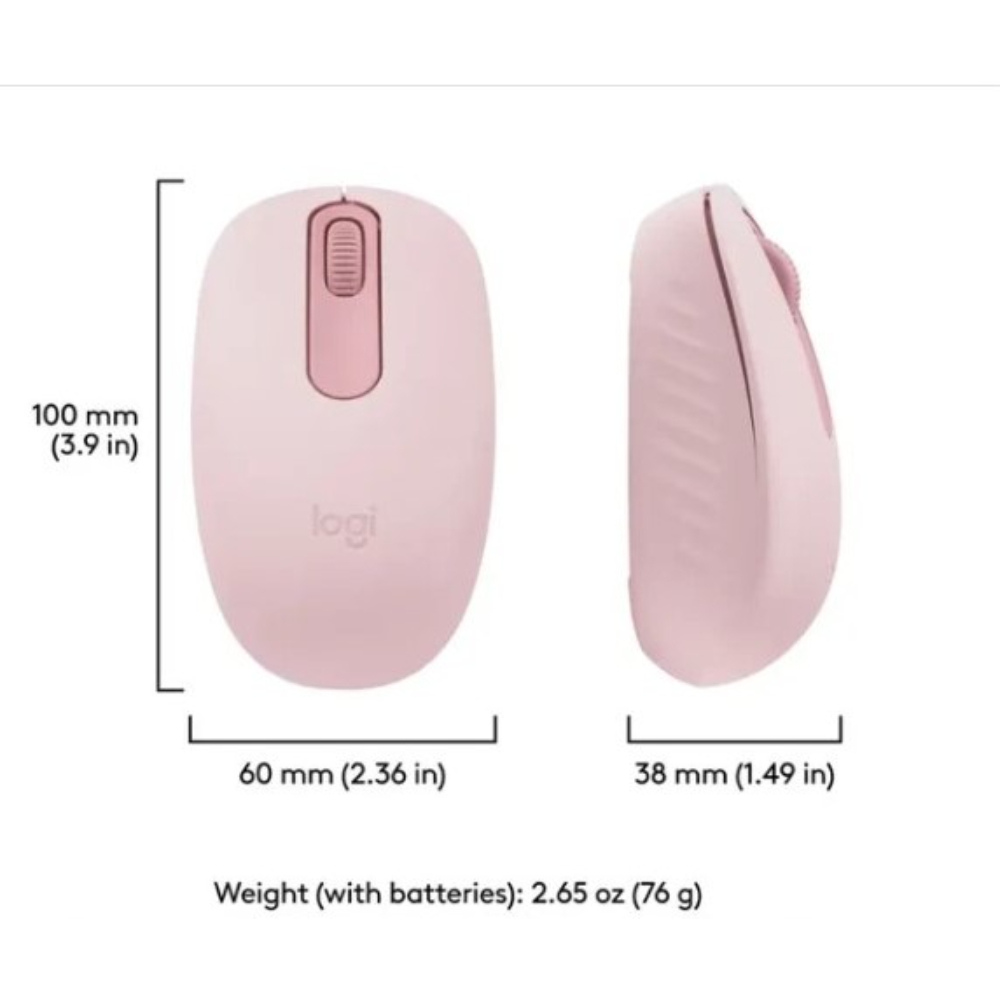 MOUSE LOGITECH M196 BLUETOOTH COLOR ROSADO - 2