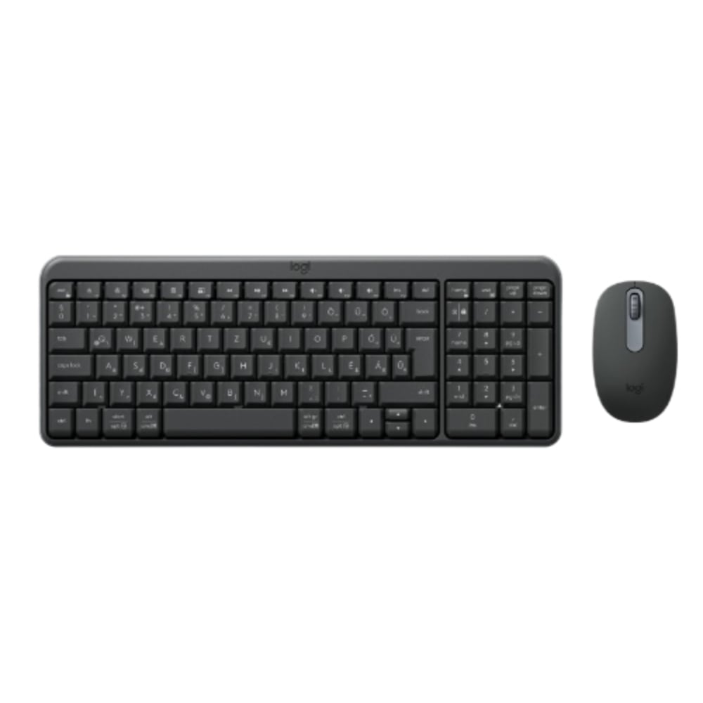 KIT TECLADO Y MOUSE LOGITECH INALÁMBRICOBT MK250 BLACK - 1