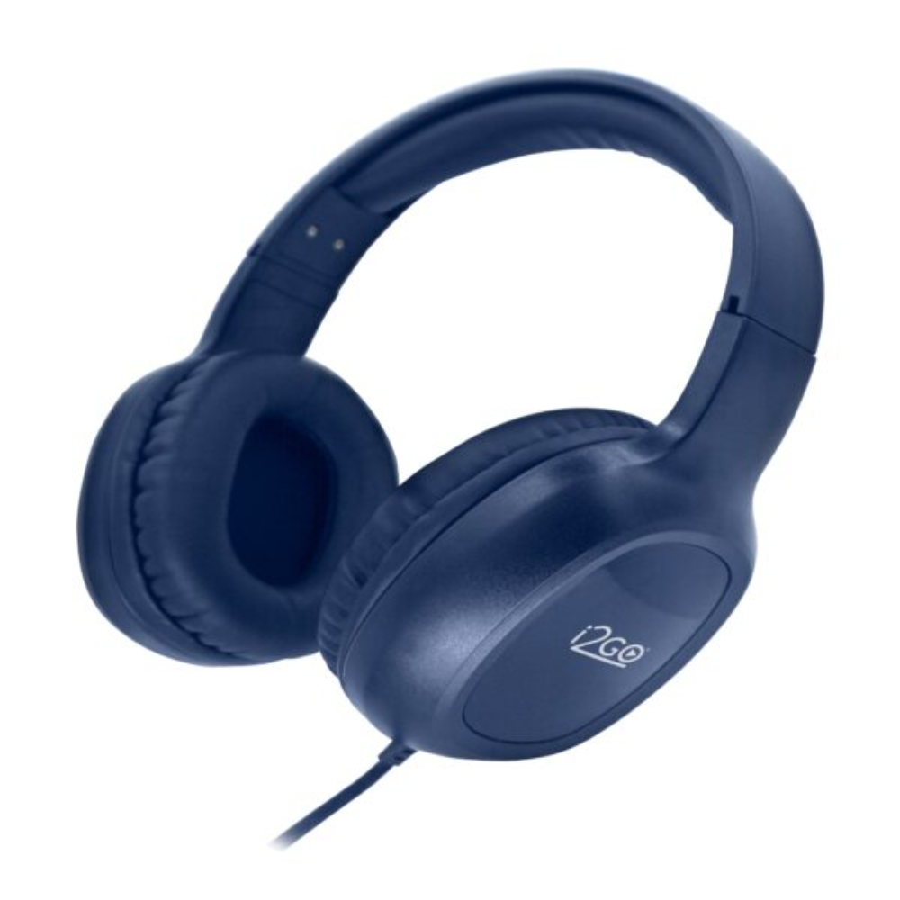 AUDÍFONO CON MICRÓFONO DEEP BLUE BASS I2GO AZUL - 1