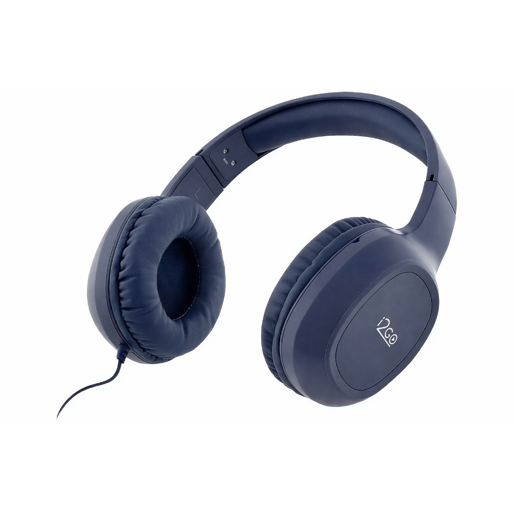 AUDÍFONO CON MICRÓFONO DEEP BLUE BASS I2GO AZUL - 2