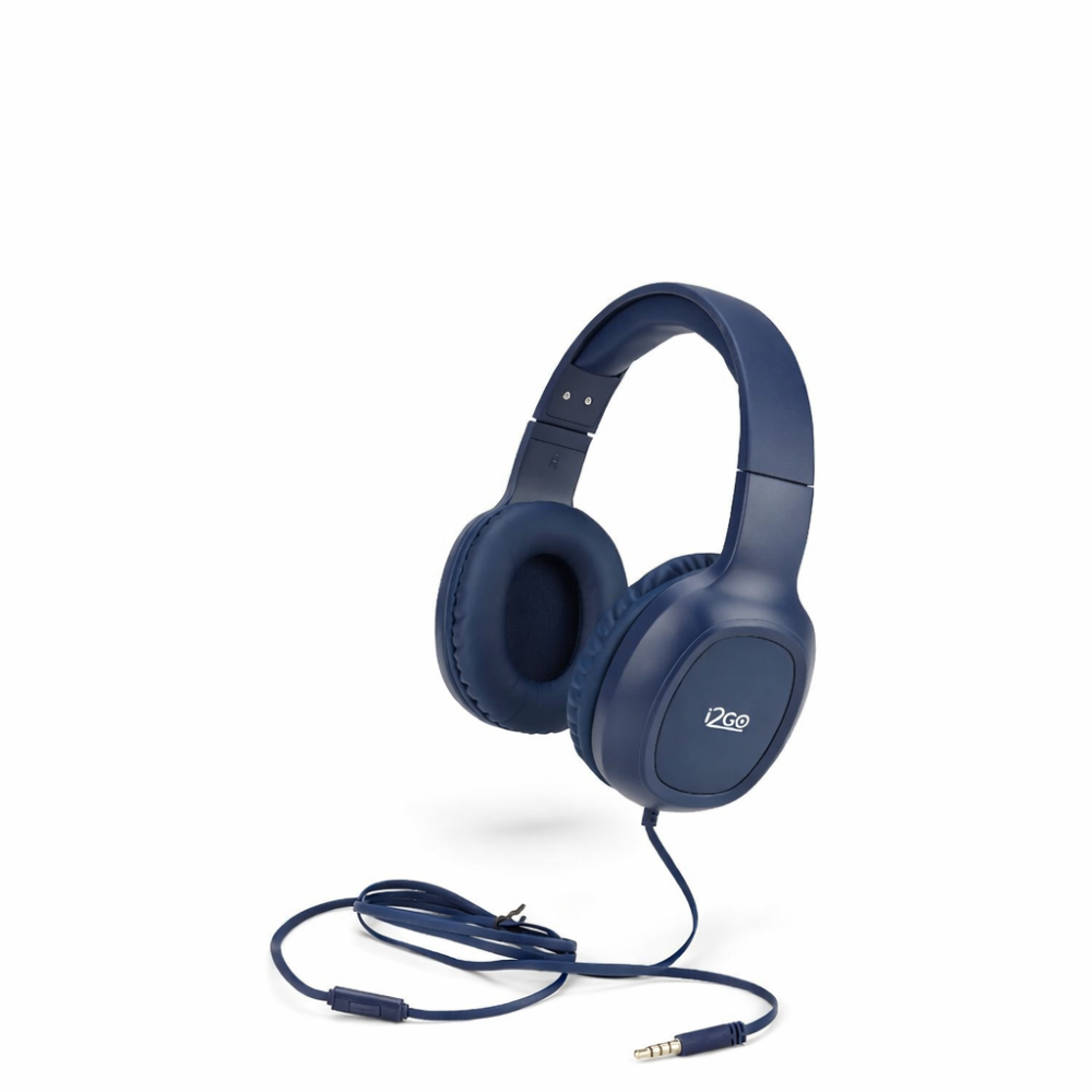 AUDÍFONO CON MICRÓFONO DEEP BLUE BASS I2GO AZUL - 5