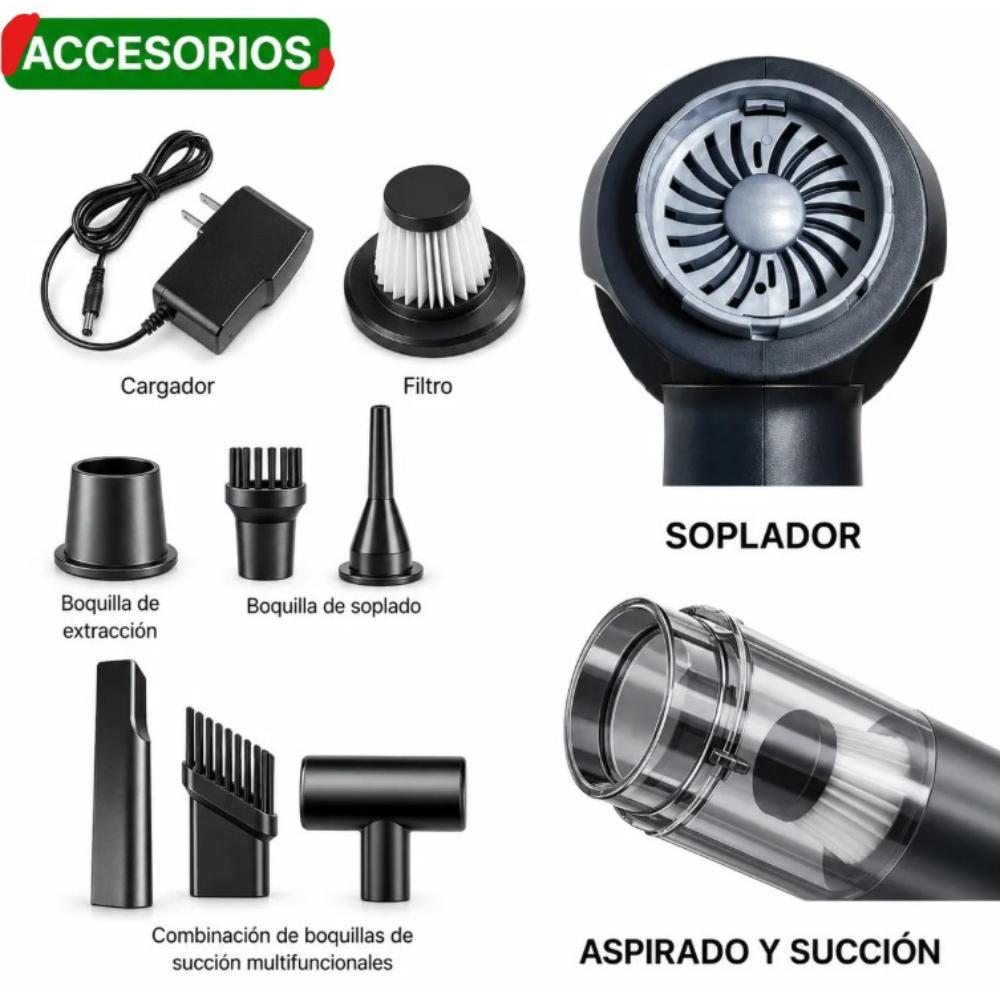 ASPIRADORA Y SOPLADORA POTENTE INALÁMBRICA RECARGABLE LS-627 - 3