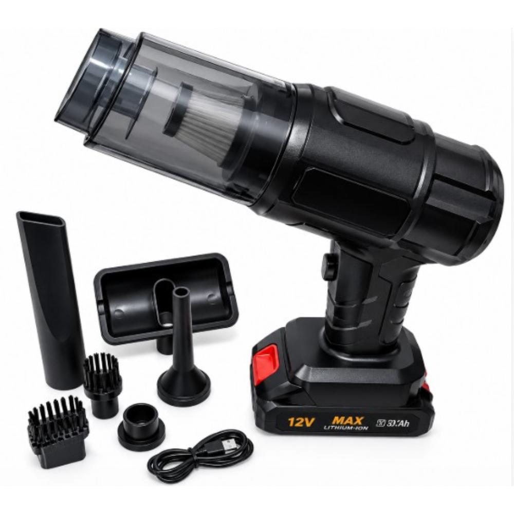 ASPIRADORA SOPLADORA MAX CON BATERÍA 12V USB MA-503 - 3