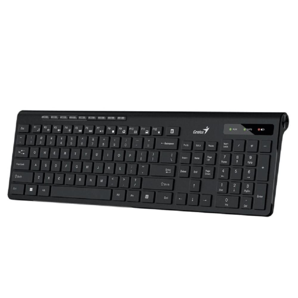 TECLADO GENIUS SLIMSTAR 7230 WIRELESS MULTIMEDIA BLACK - 2