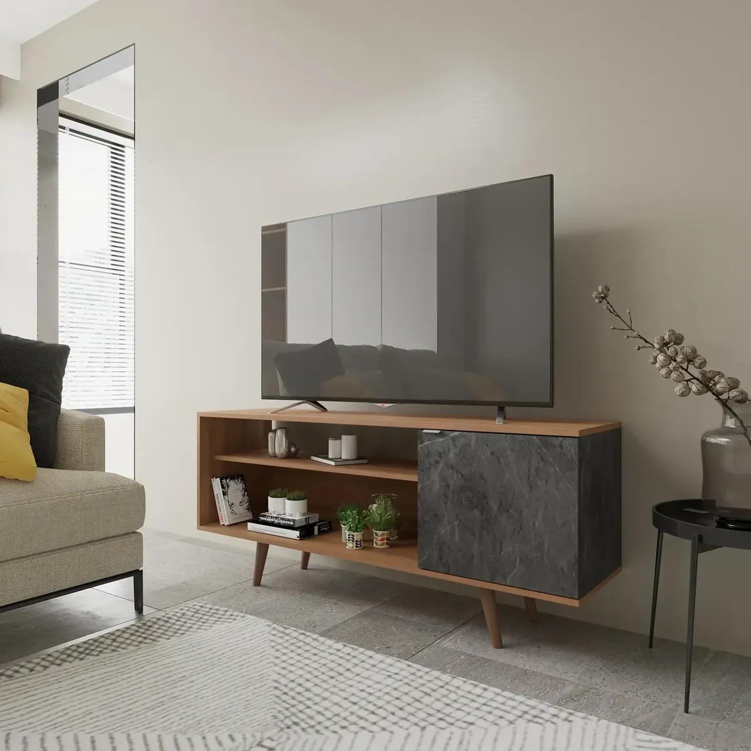 MESA TV 2020 HOME ALMENDRA / MÁRMOL 60" ESTAMBUL - 2