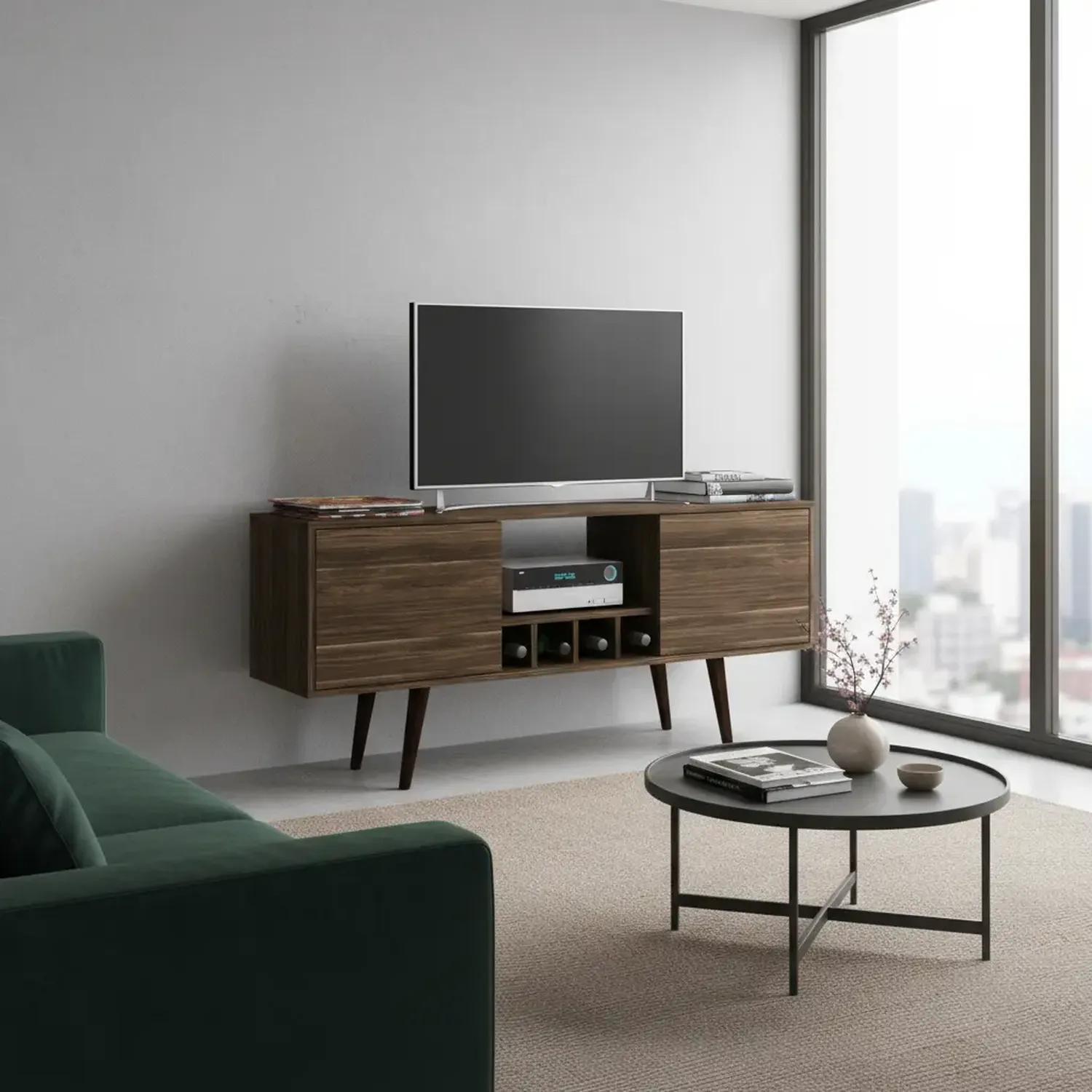 MESA TV 2020 HOME PORTUGAL NOGAL 55" - 1
