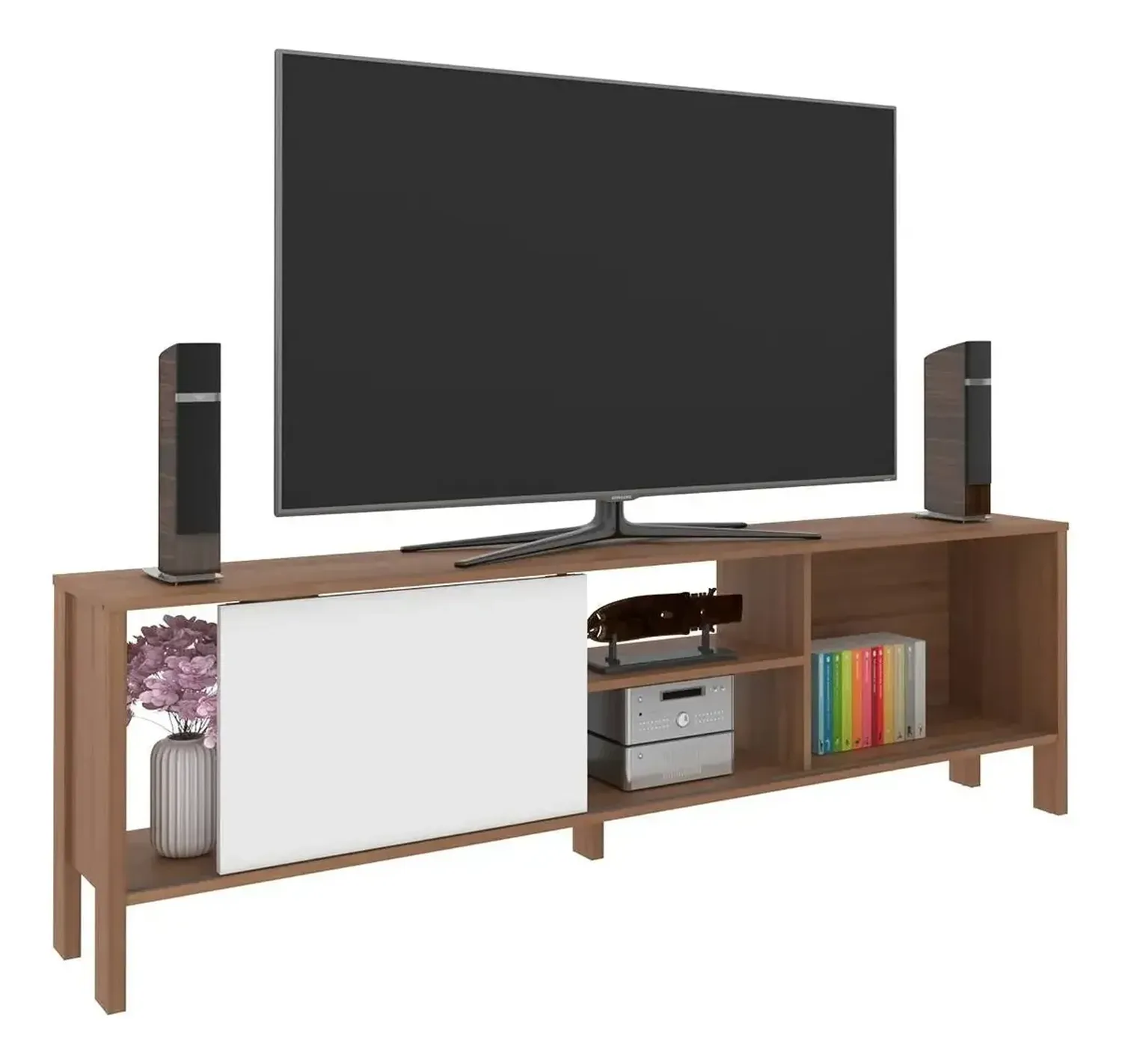 MESA TV 2020 HOME INMACULADA ALMENDRA BLANCO 70" - 3