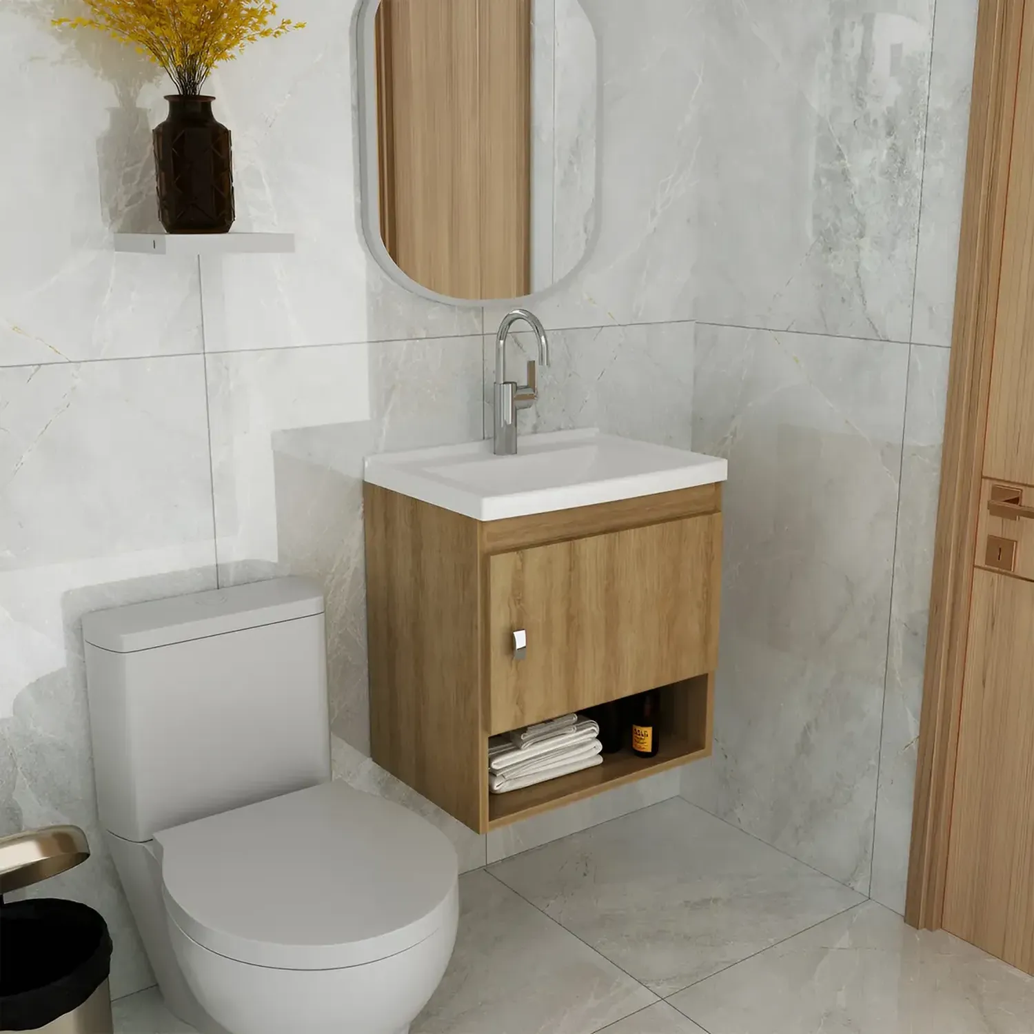 MUEBLE BAÑO 2020 HOME LINZ ALMENDRA LAVAMANOS - 1