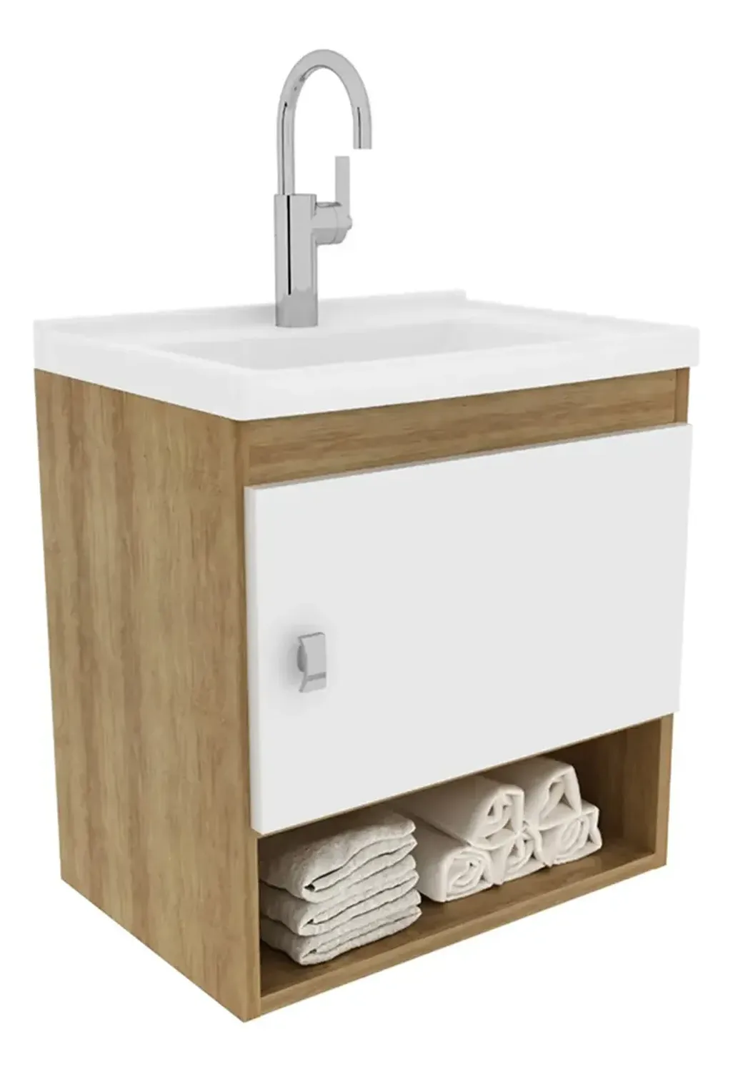 MUEBLE BAÑO 2020 HOME LINZ ALMENDRA BLANCO LAVAMANOS - 2