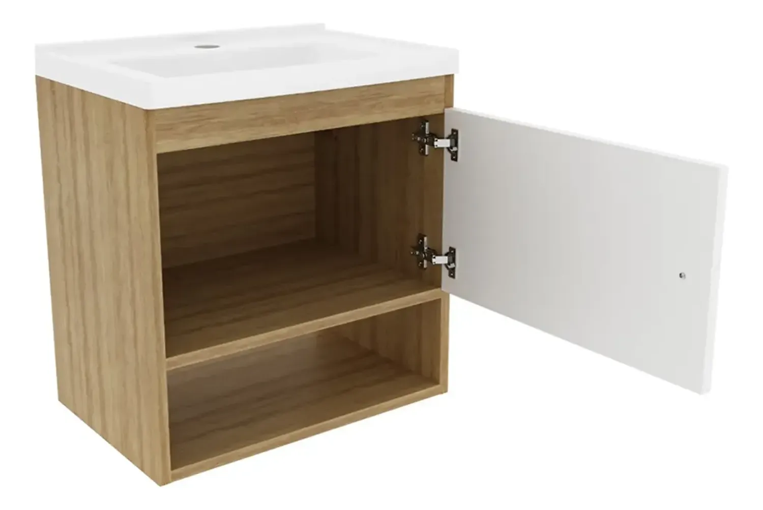MUEBLE BAÑO 2020 HOME LINZ ALMENDRA BLANCO LAVAMANOS - 4