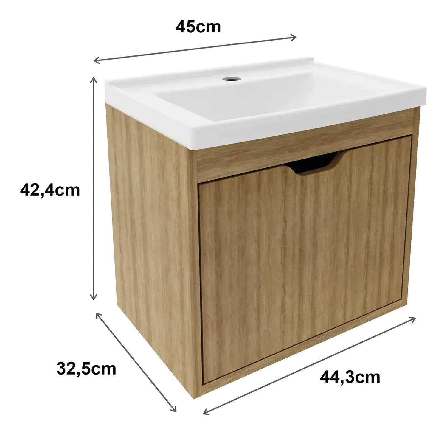 MUEBLE BAÑO CON LAVAMANOS 2020 HOME GRAZ ALMENDRA - 7