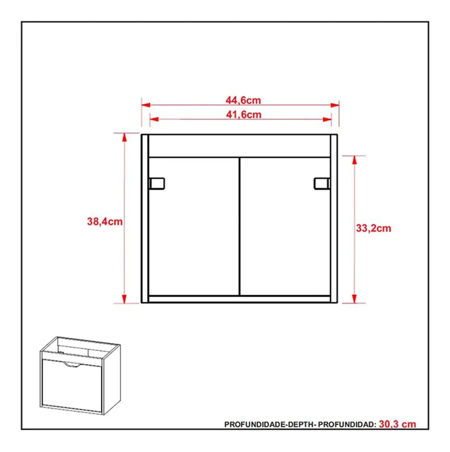 MUEBLE BAÑO CON LAVAMANOS 2020 HOME GRAZ ALMENDRA - 8