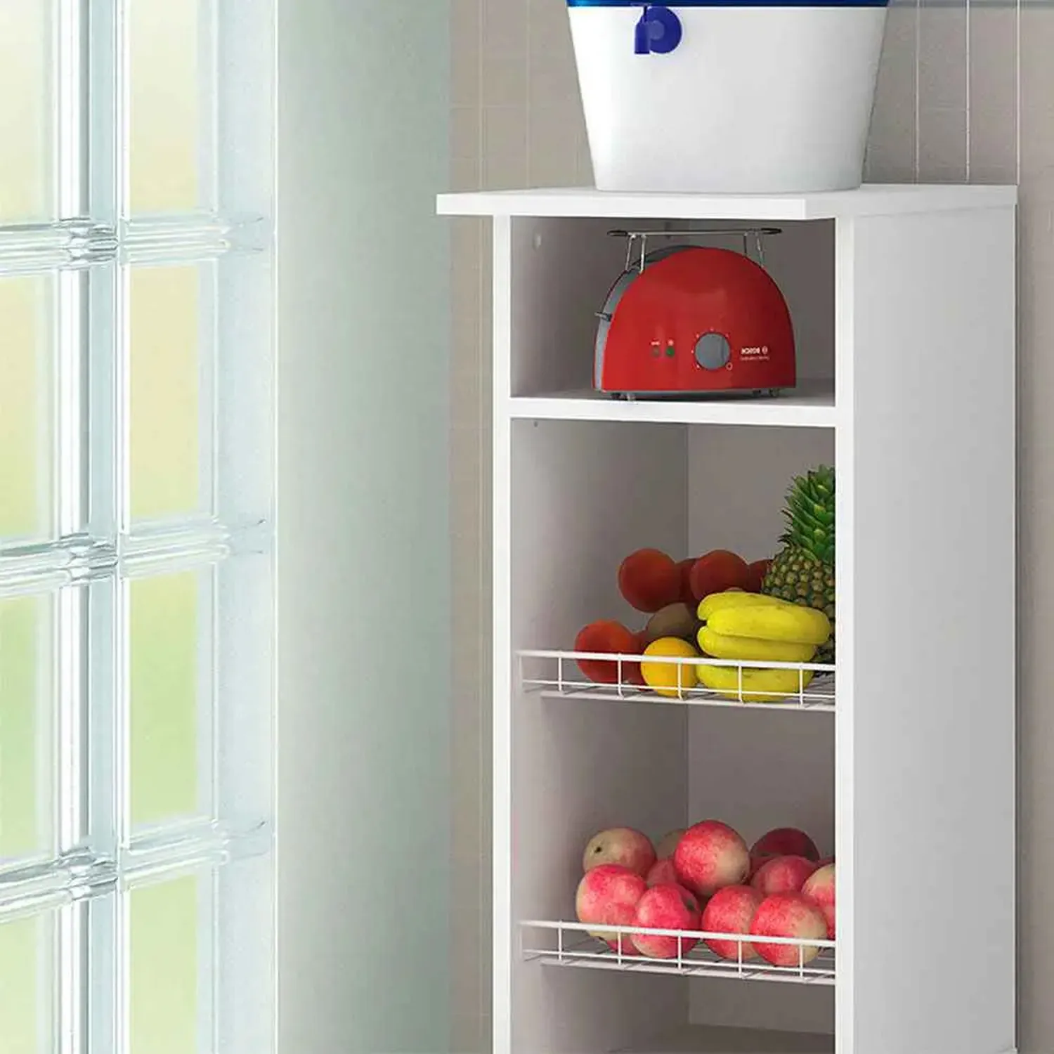 MUEBLE AUXILIAR COCINA 2020 HOME LISBOA BLANCO - 3