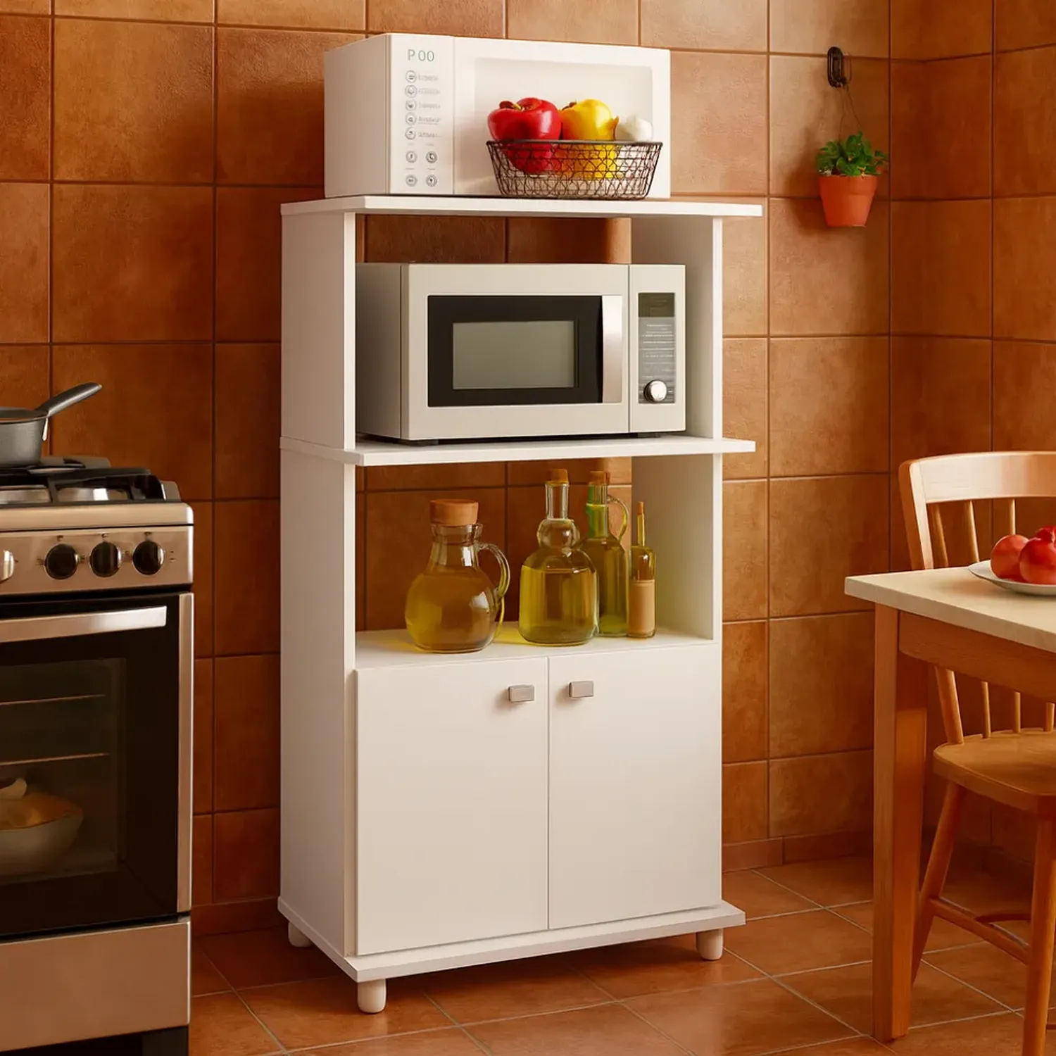 MUEBLE AUXILIAR COCINA 2020 HOME VICTORIA BLANCO - 1