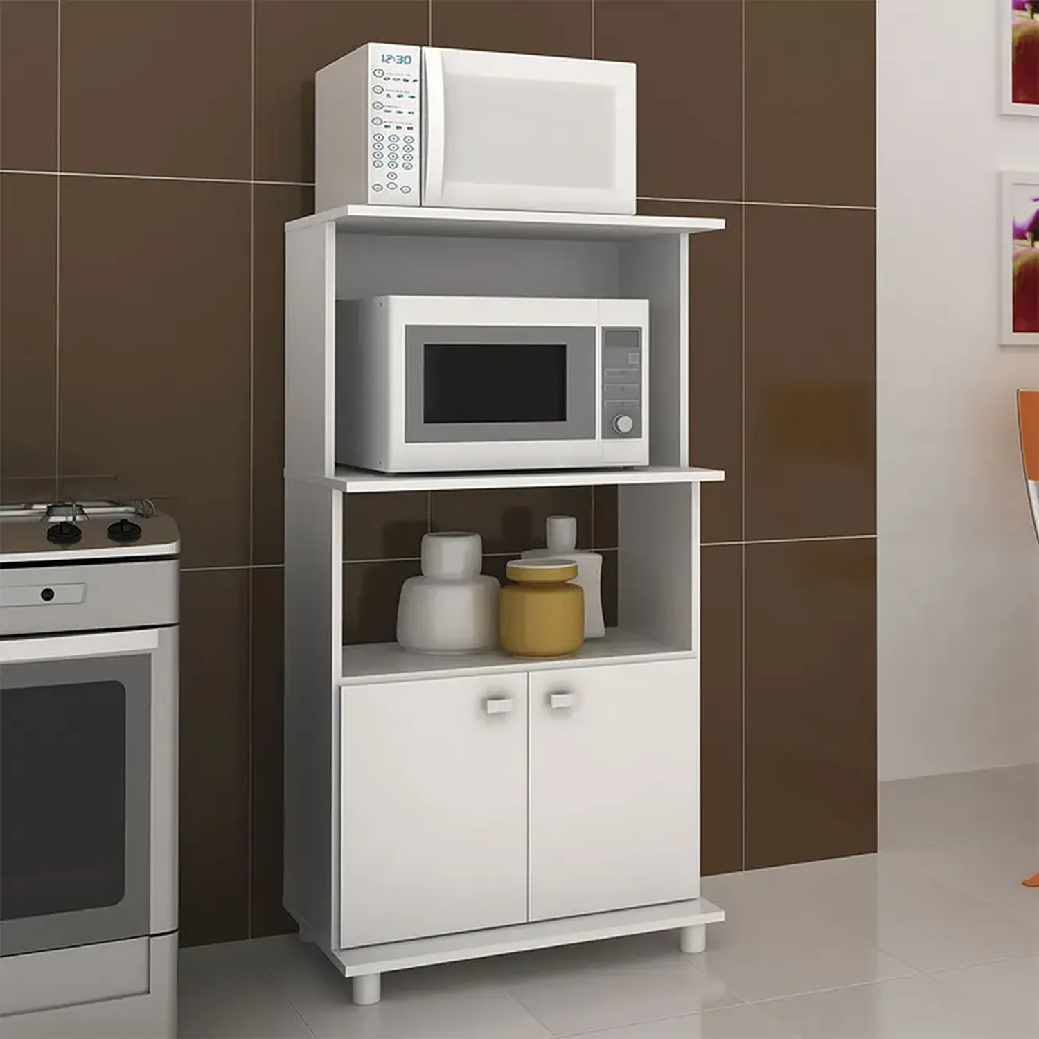 MUEBLE AUXILIAR COCINA 2020 HOME VICTORIA BLANCO - 2