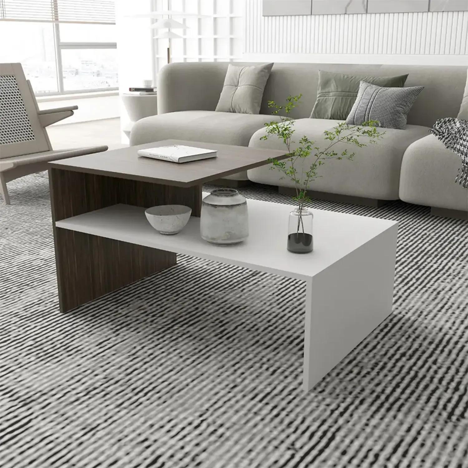 MESA CENTRO 2020 HOME LUNA BLANCO NOGAL - 1