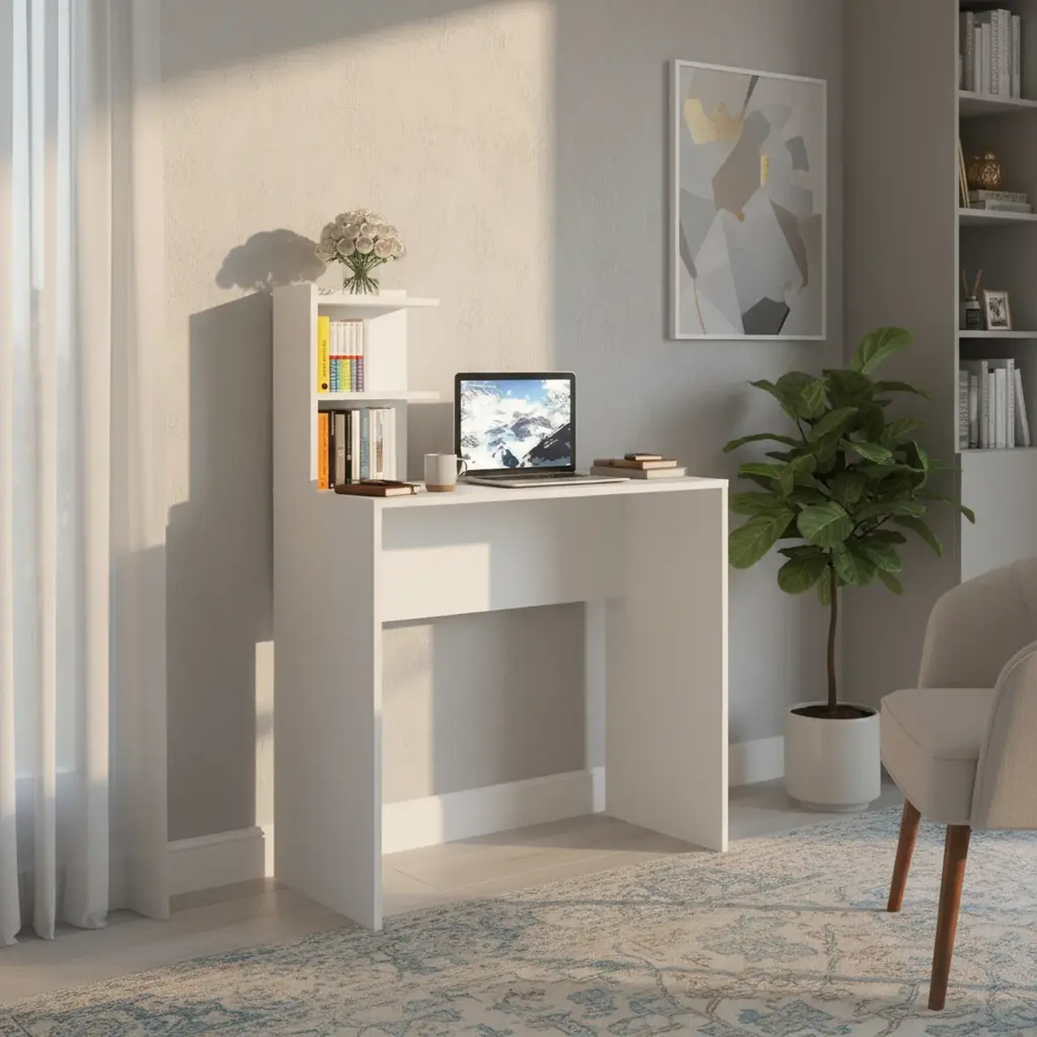 ESCRITORIO 2020 HOME SEATTLE 38.5 X80 CM BLANCO - 1