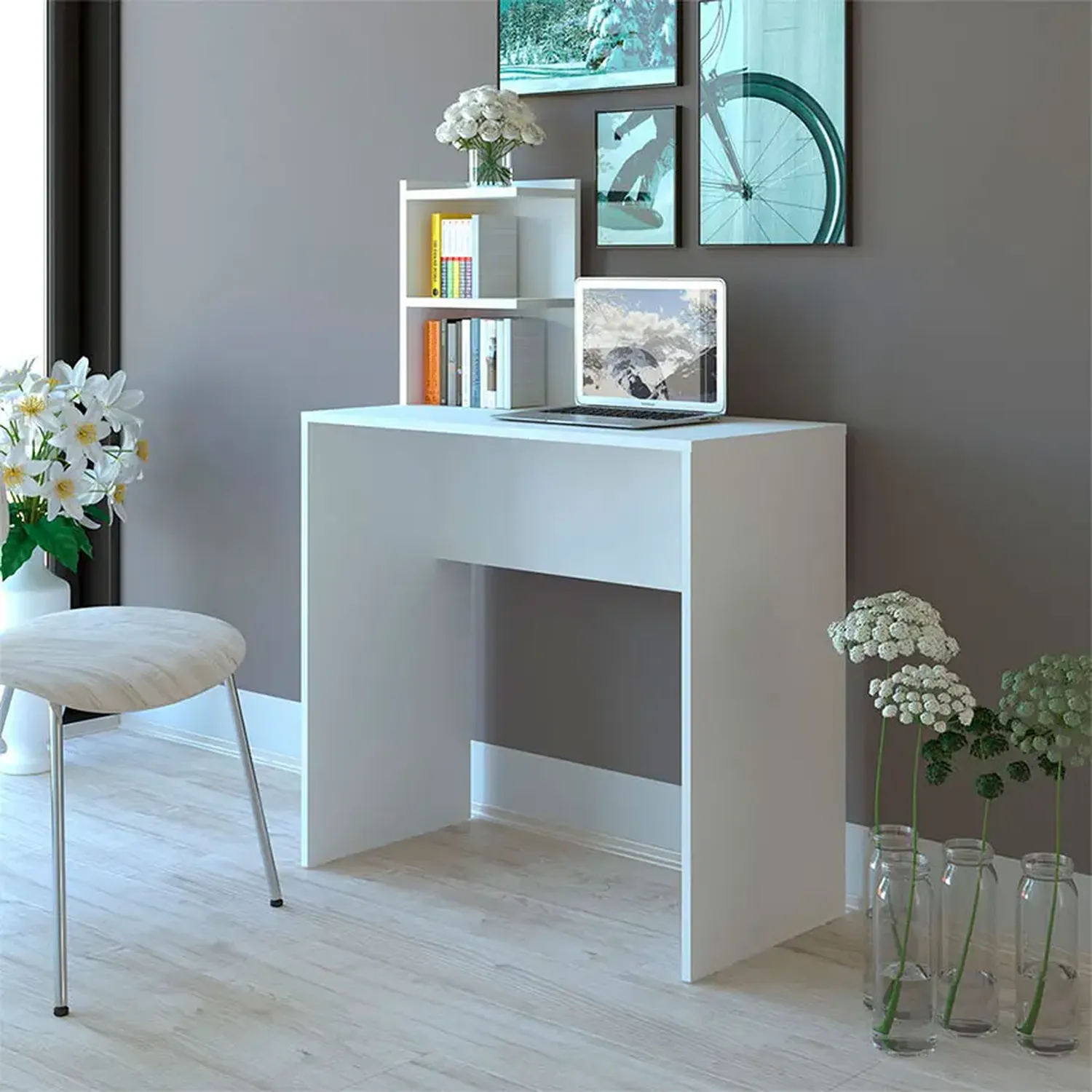 ESCRITORIO 2020 HOME SEATTLE 38.5 X80 CM BLANCO - 2