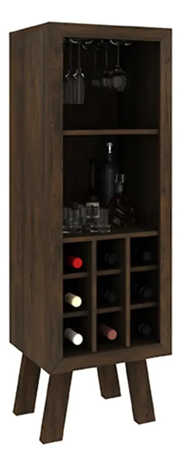 MUEBLE BAR 2020 HOME BARCELONA RUSTICO MDP MARRÓN RÚSTICO - 2