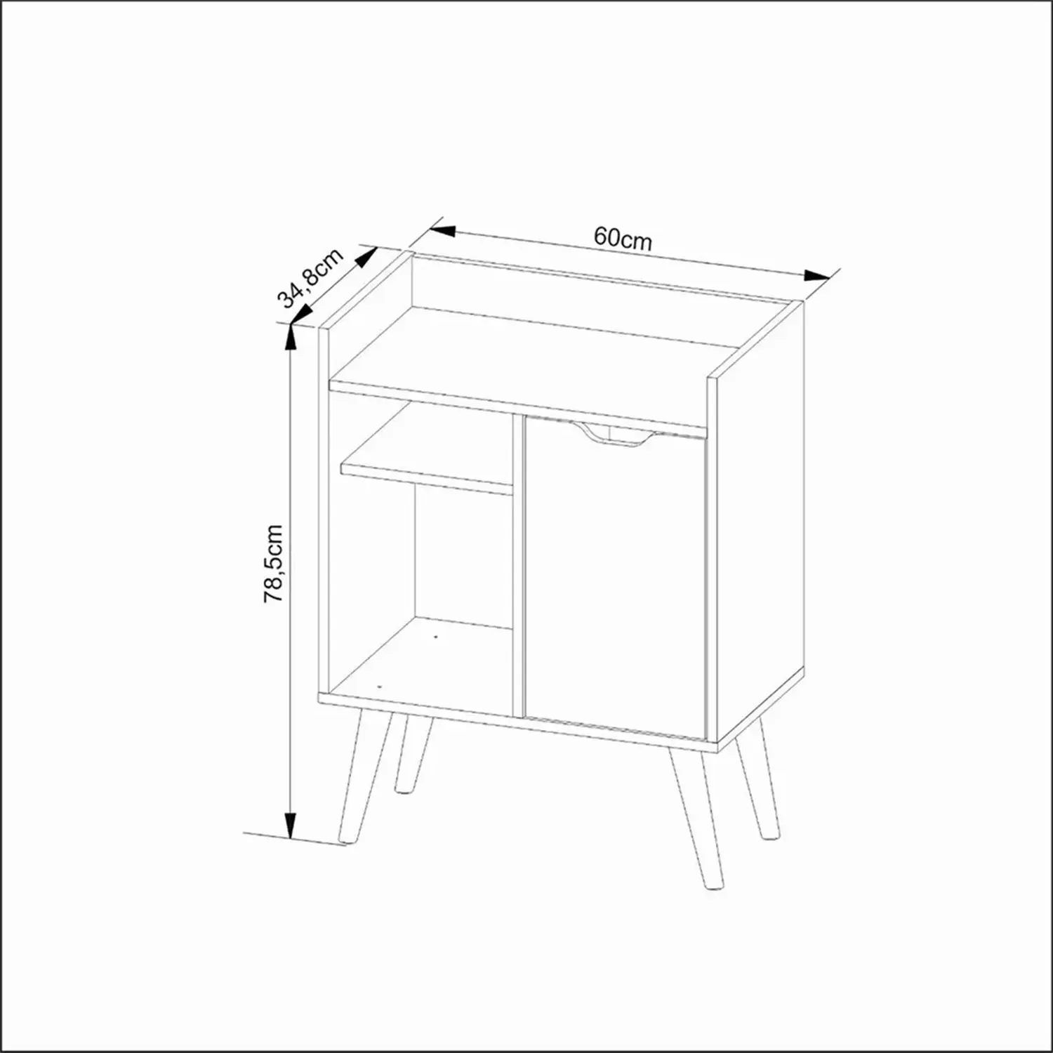 RECIBIDOR 2020 HOME BORA ALMENDRA 38.4 X 60 CM - 6