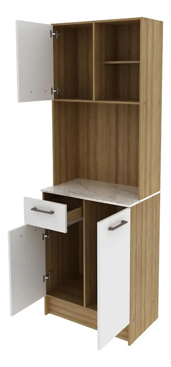 MUEBLE AUXILIAR COCINA 2020 HOME DALIA 1 CAJÓN ALMENDRA BLANCO - 4