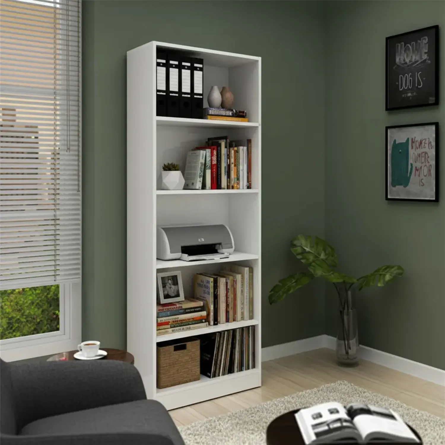 LIBRERO 2020 HOME BIBLIOTECA ROSANA BLANCO - 1