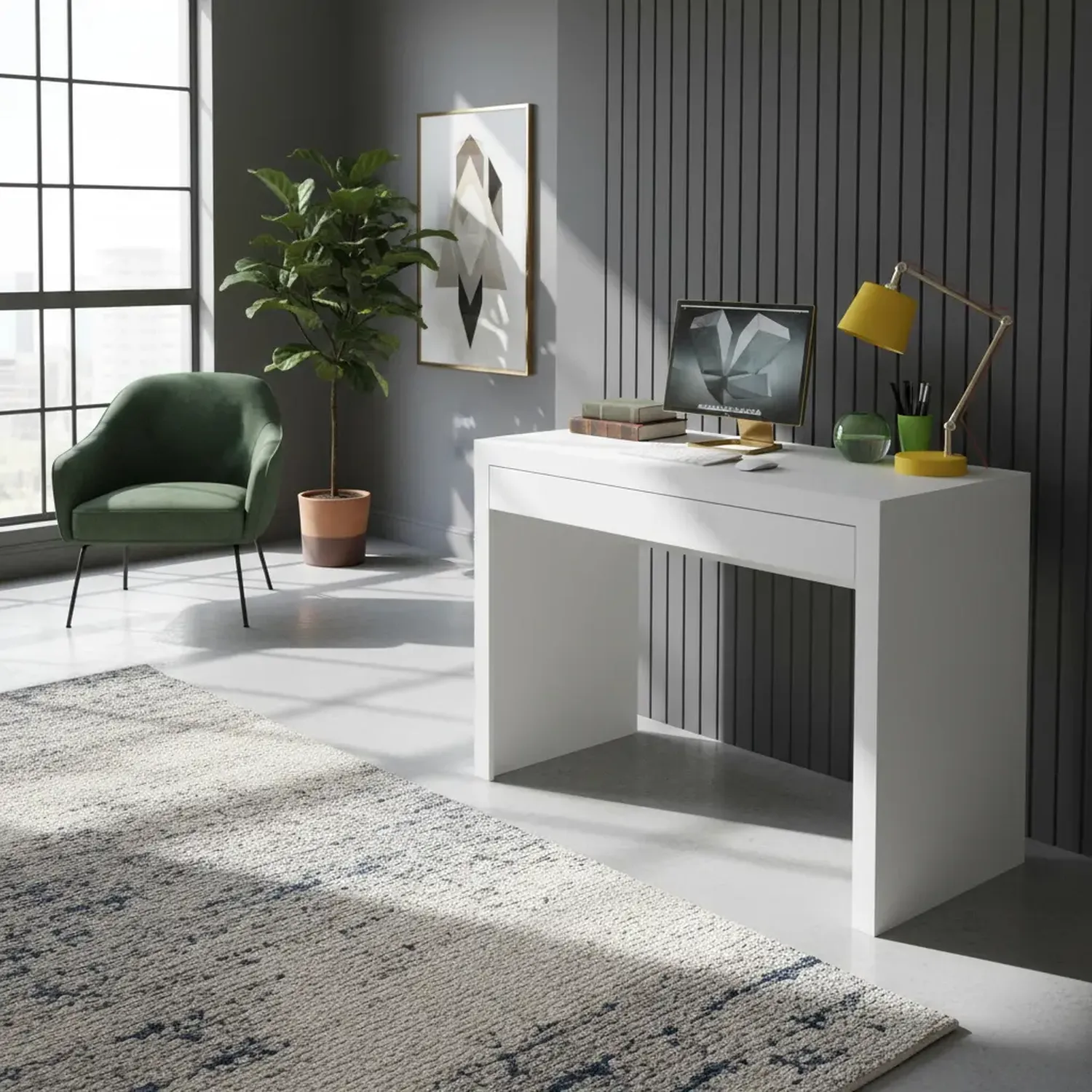 ESCRITORIO 2020 HOME TOKIO 46.5X90 CM BLANCO - 1