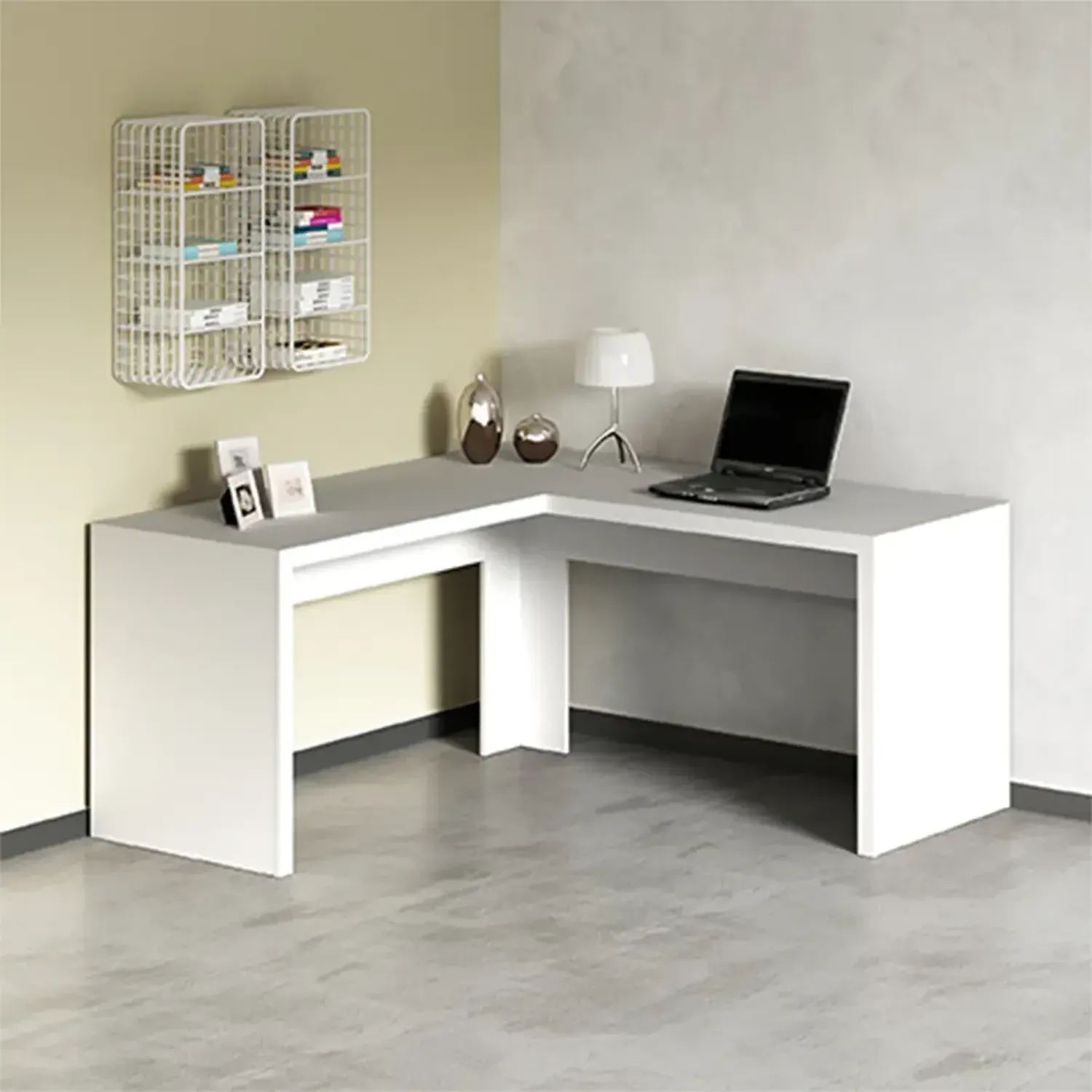 ESCRITORIO 2020 HOME BERLÍN 60X157.3 CM BLANCO - 1