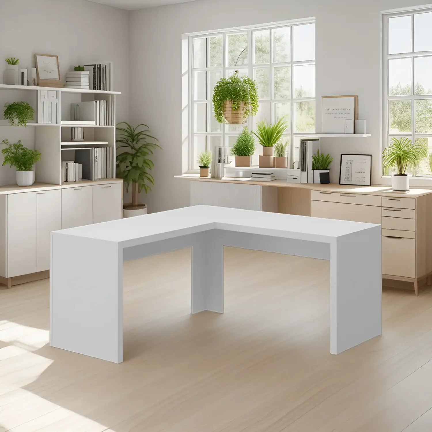ESCRITORIO 2020 HOME BERLÍN 60X157.3 CM BLANCO - 2