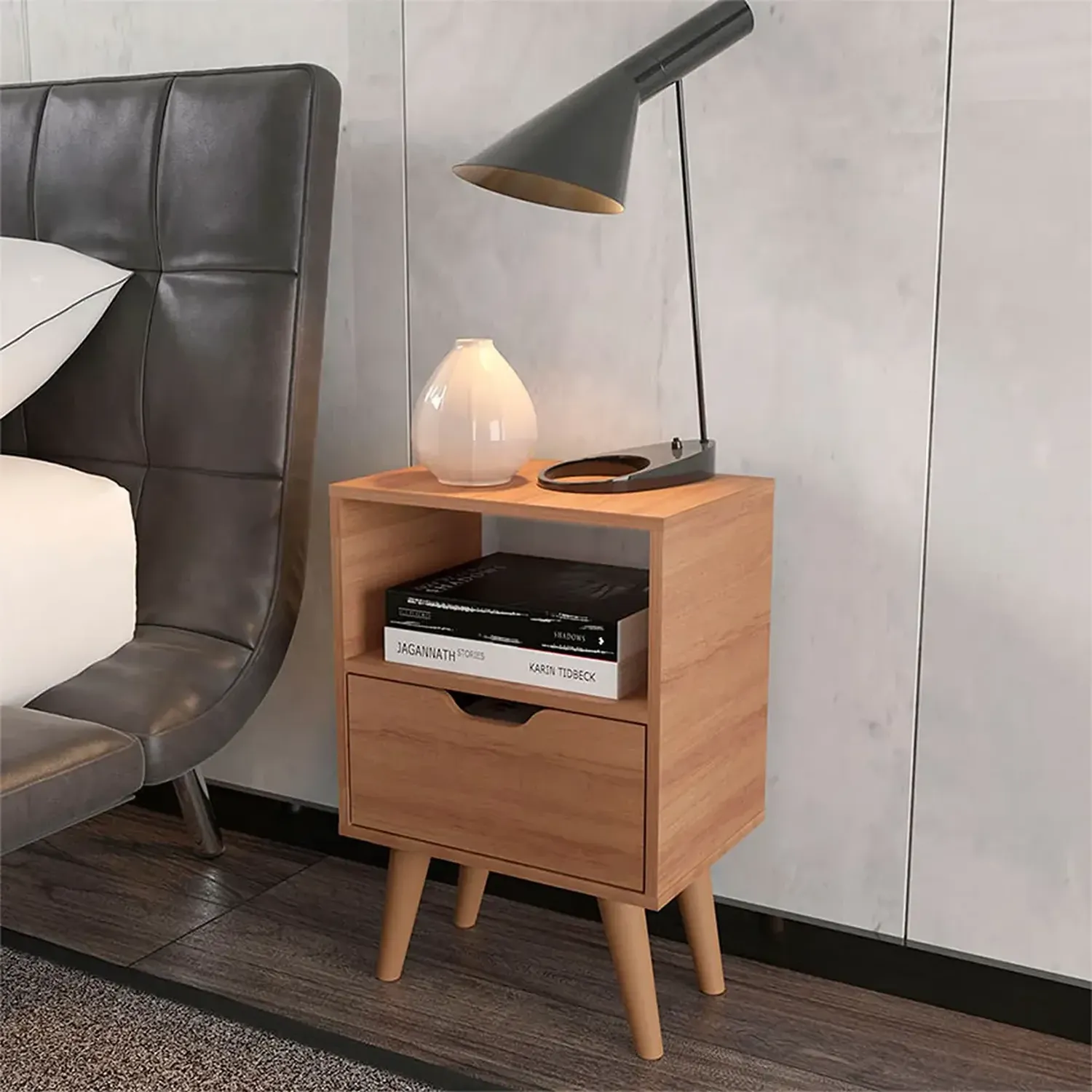 COMBO 2020 HOME ESSEN ALMENDRA 2 VELADORES CON PUERTA - 2