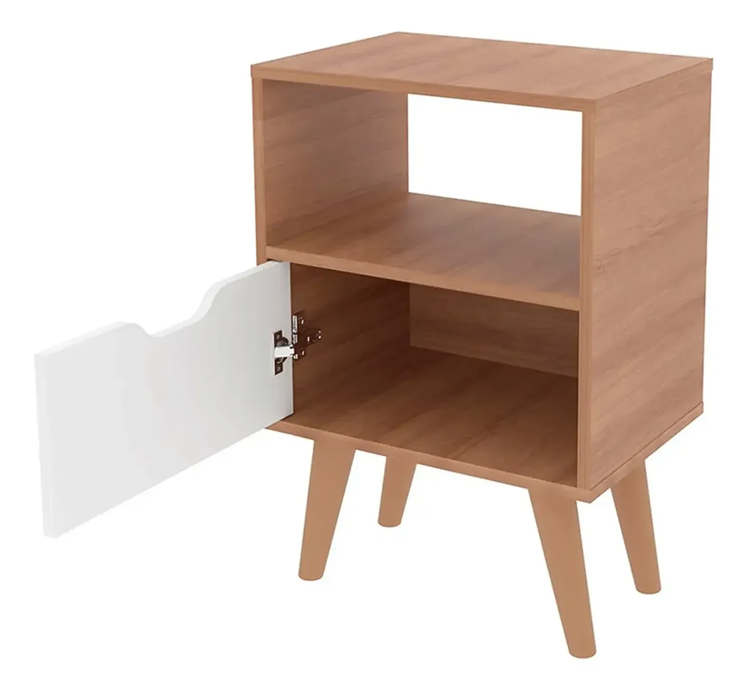 COMBO 2020 HOME ESSEN ALMENDRA/BLANCO 2 VELADORES CON PUERTA - 5