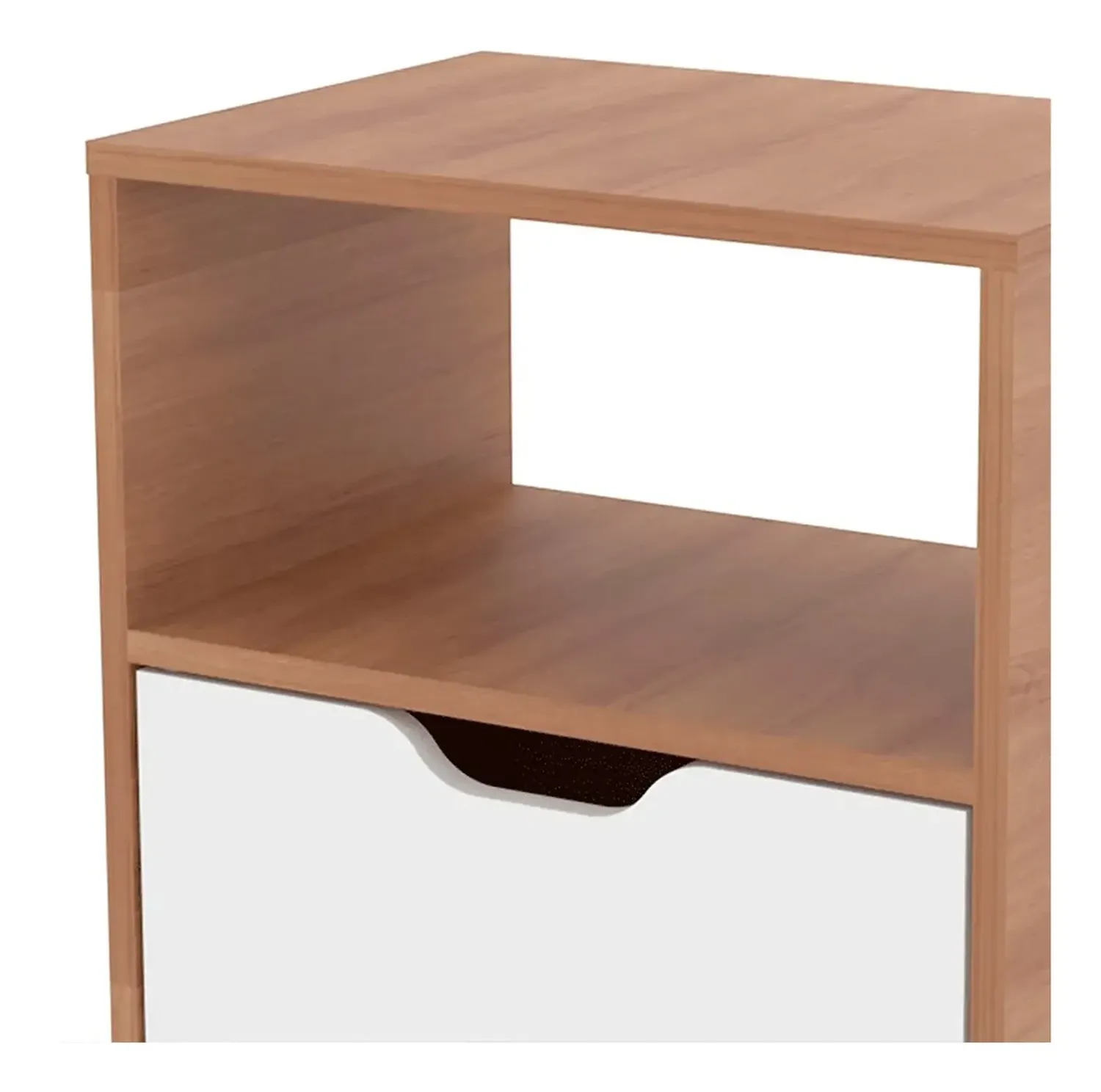 COMBO 2020 HOME ESSEN ALMENDRA/BLANCO 2 VELADORES CON PUERTA - 6