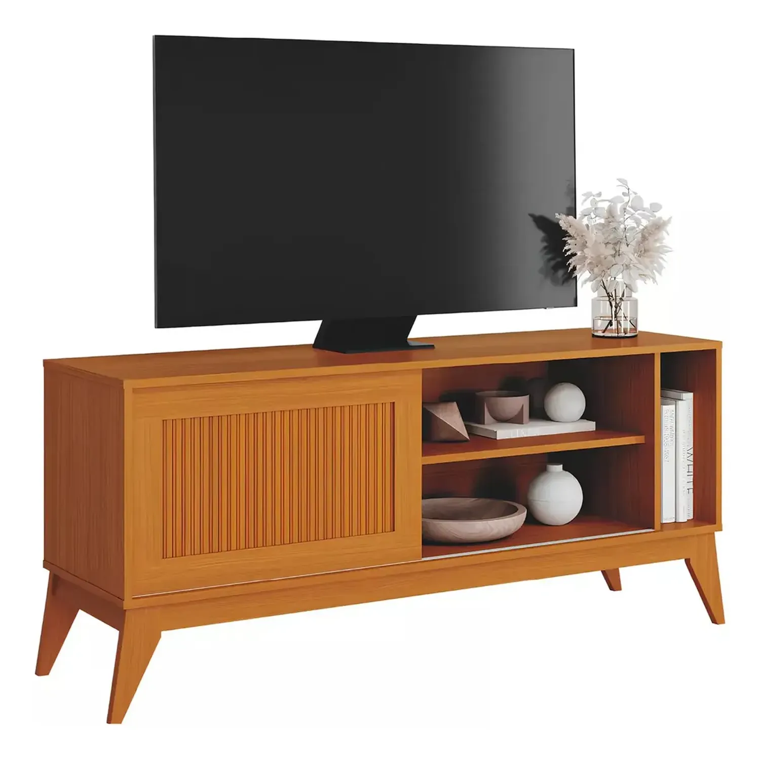 MESA DE TV PARA 50' ARUBA BLANCO APAGADO CEDRO - 2